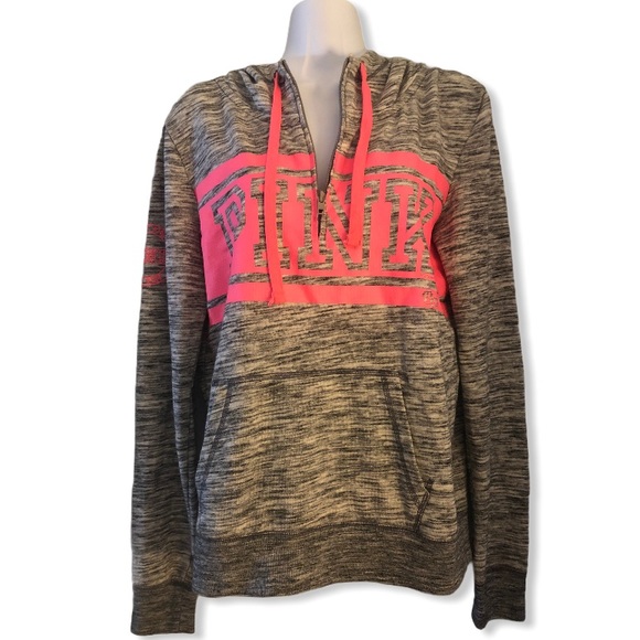 Victoria’s Secret pink half zip hoodie - Picture 3 of 10